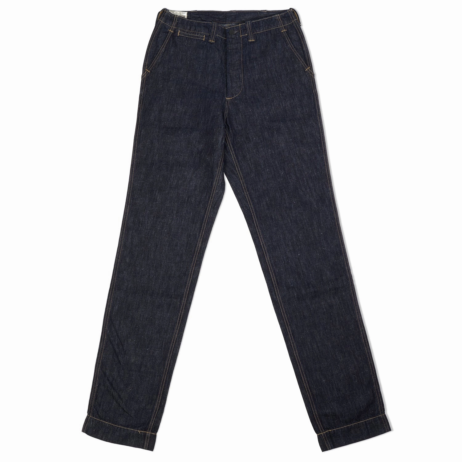 Freewheelers & Co USMC M-1942 9.5oz Regular Straight Denim Trouser - One Wash Tapered Look ReinforcedKnees