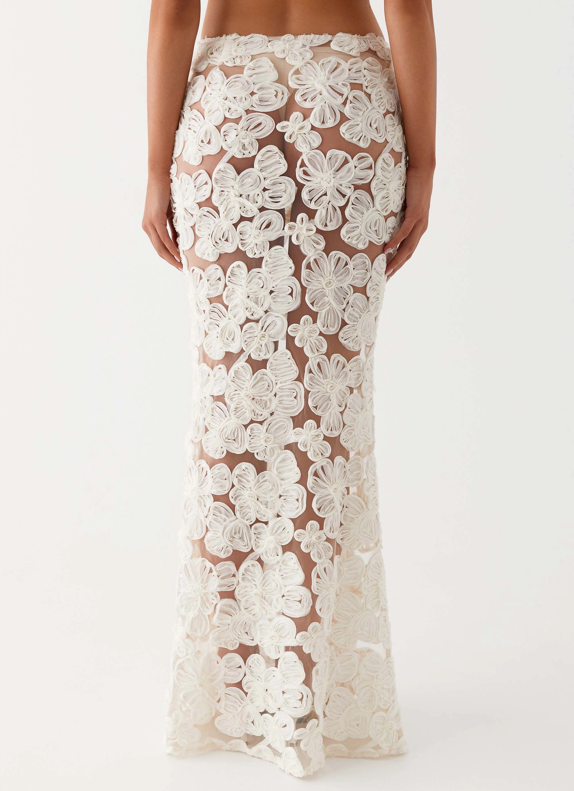 Fiorella Floret Maxi Skirt - Ivory Fresh Style