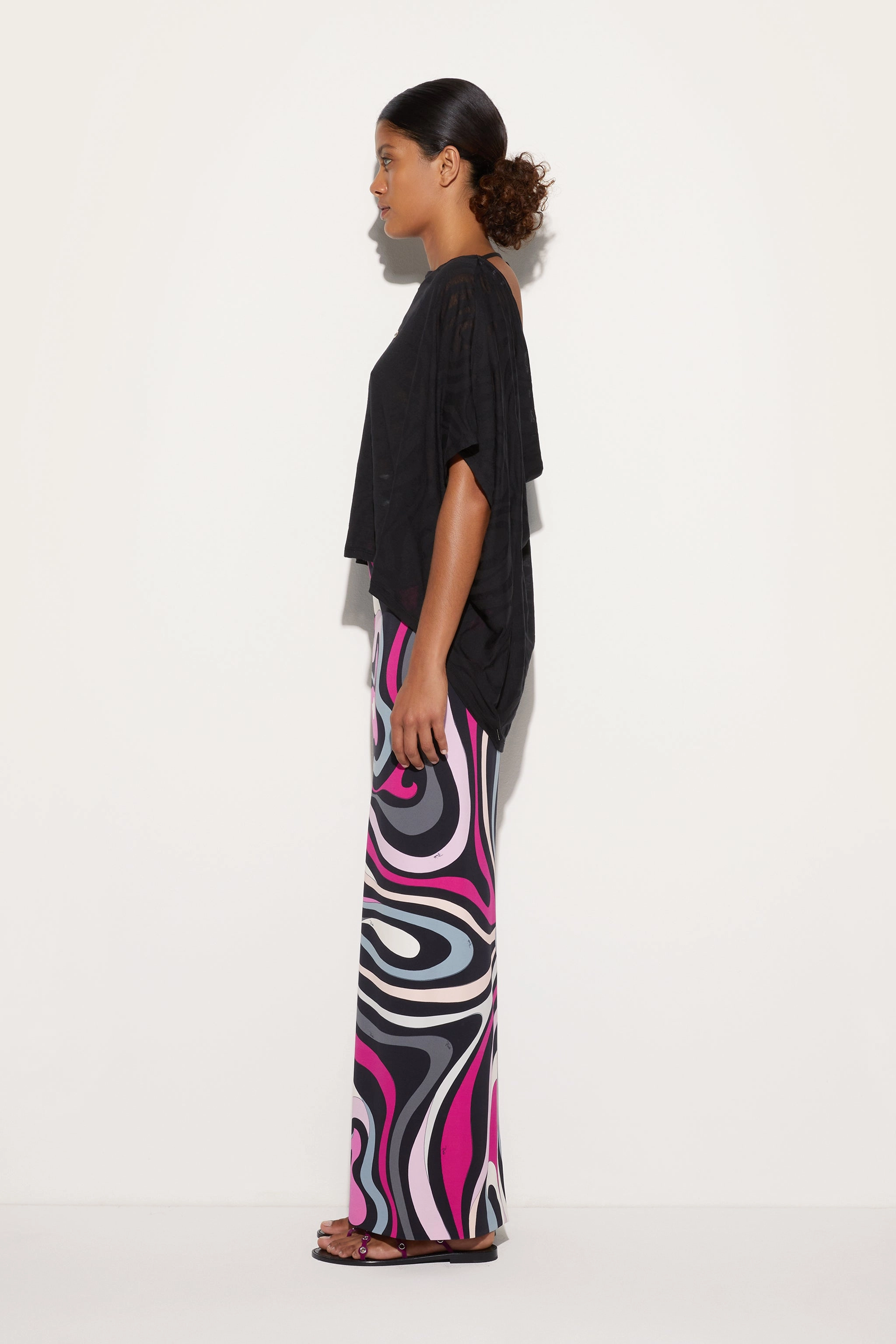 Marmo Print High Waist Skirt Comfort Innovation Laidback Mood