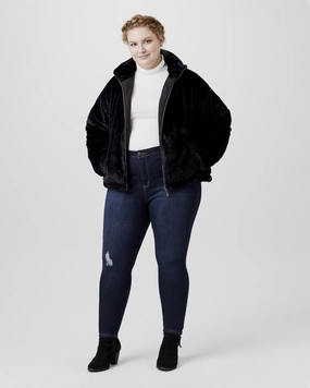 Daily Utility Claudia Reversible Faux-Fur Zip-Up Jacket | Black