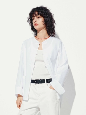 Cheongsam Buckle Cotton Coat Hidden Pocket System Soft Touch Texture