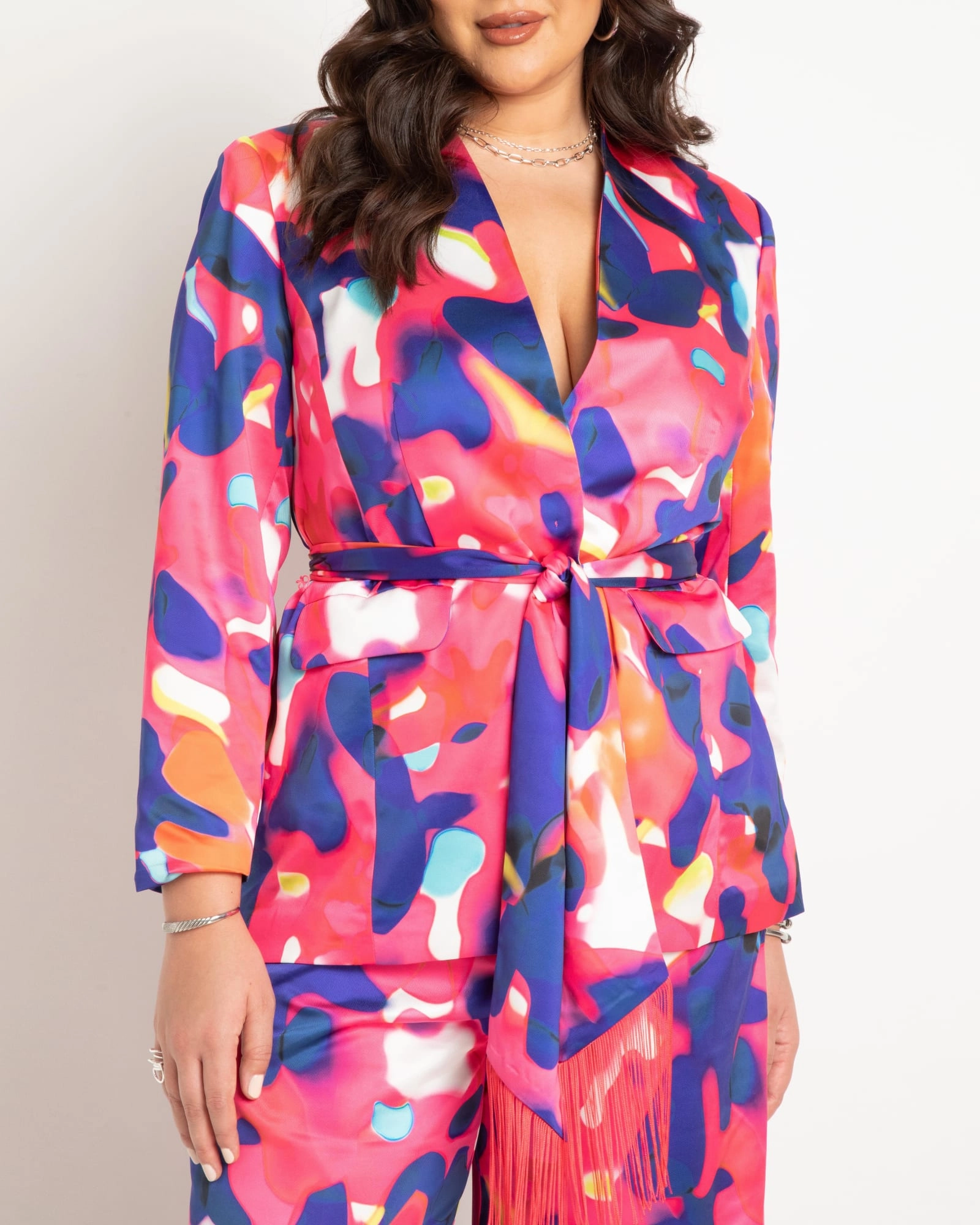 Printed Blazer | Color Drip Teens Generation