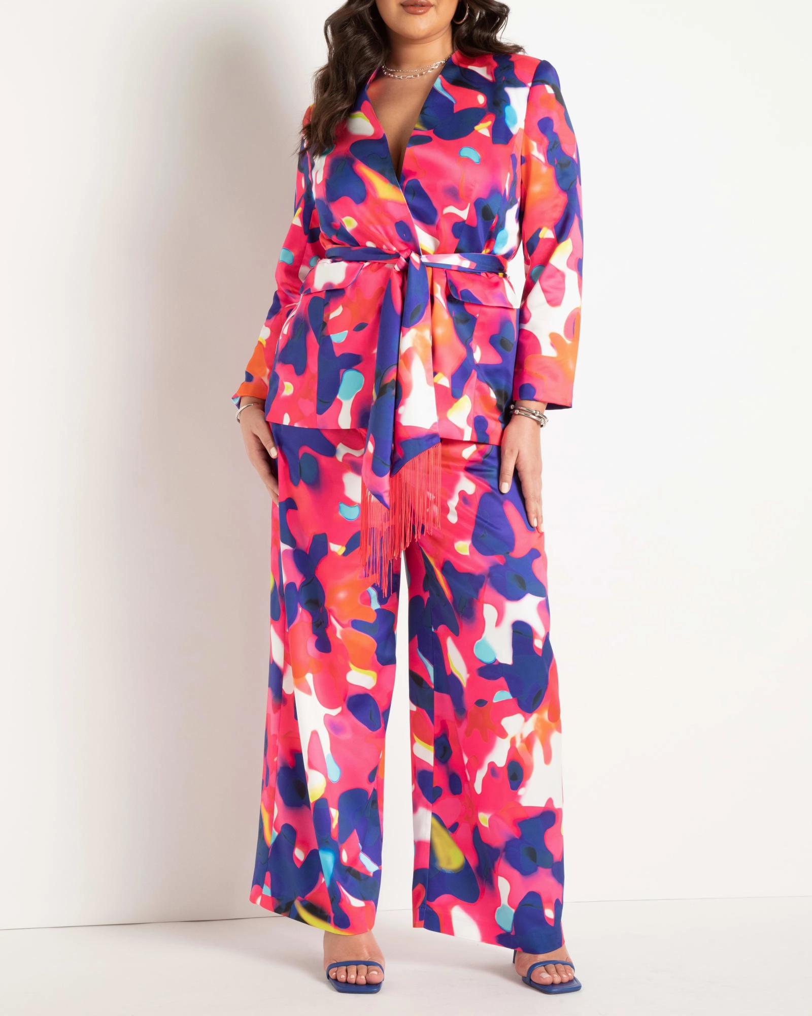 Printed Blazer | Color Drip Sporty Fit