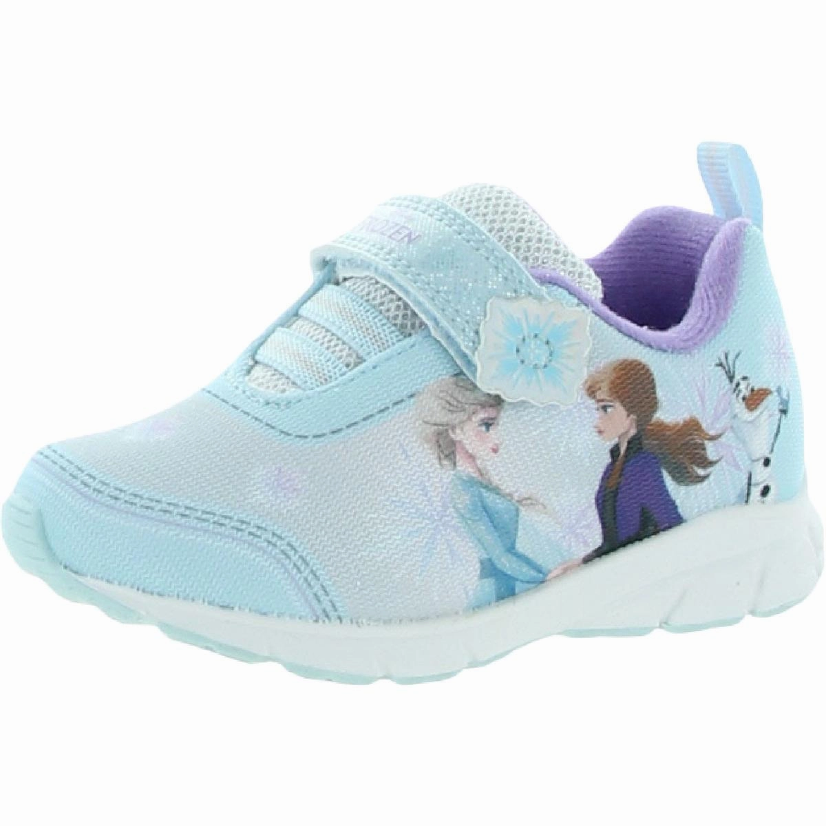 Frozen II Metallic Slip On Casual and Fashion Sneakers Adjustable Step work commute