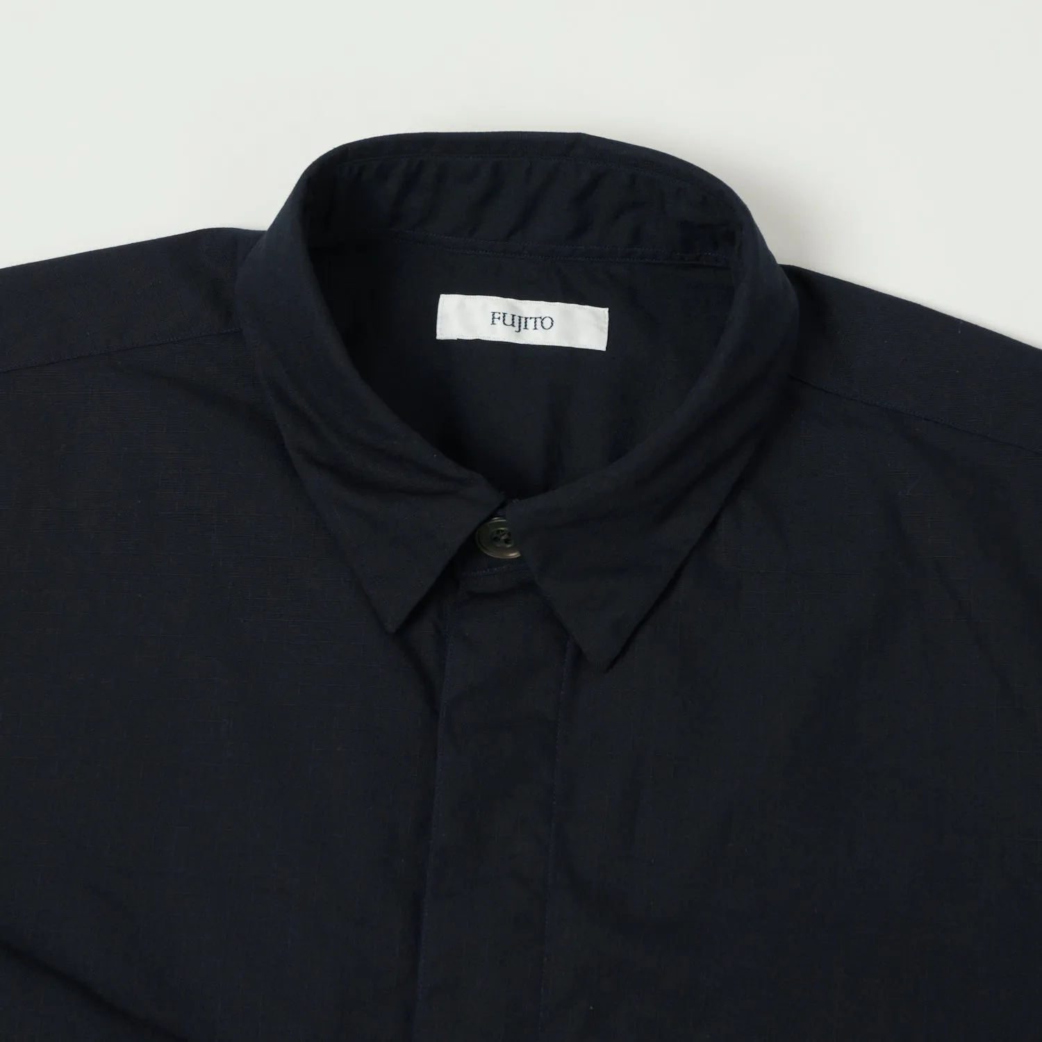Plaid Design Fujito 'Uncle' Shirt - Navy