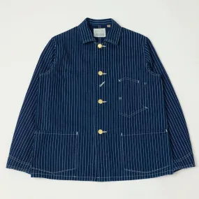 Day To Day Commuter Friendly Look Full Count 2015 Early 1900s Wabash Chore Jacket - Indigo