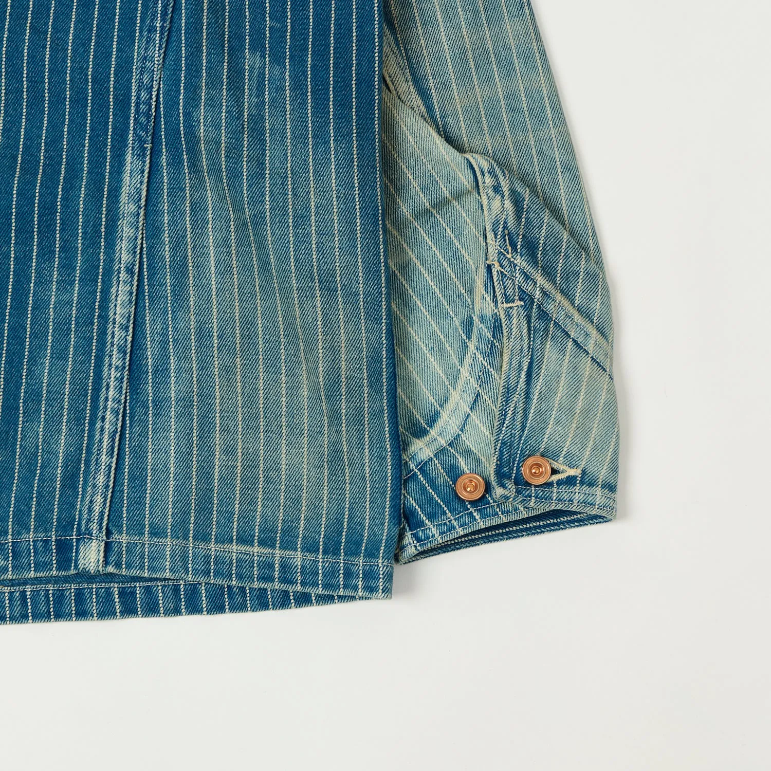 ErgonomicCut Full Count 2015 Indigo Wabash Chore Jacket - Heavy Wash