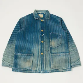 Odor Resistant Fabric Adjustable hood design Full Count 2015 Indigo Wabash Chore Jacket - Heavy Wash