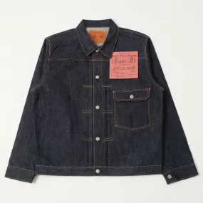 Full Count 2107 13.75oz Type I Denim Jacket - Raw Roll up sleeves