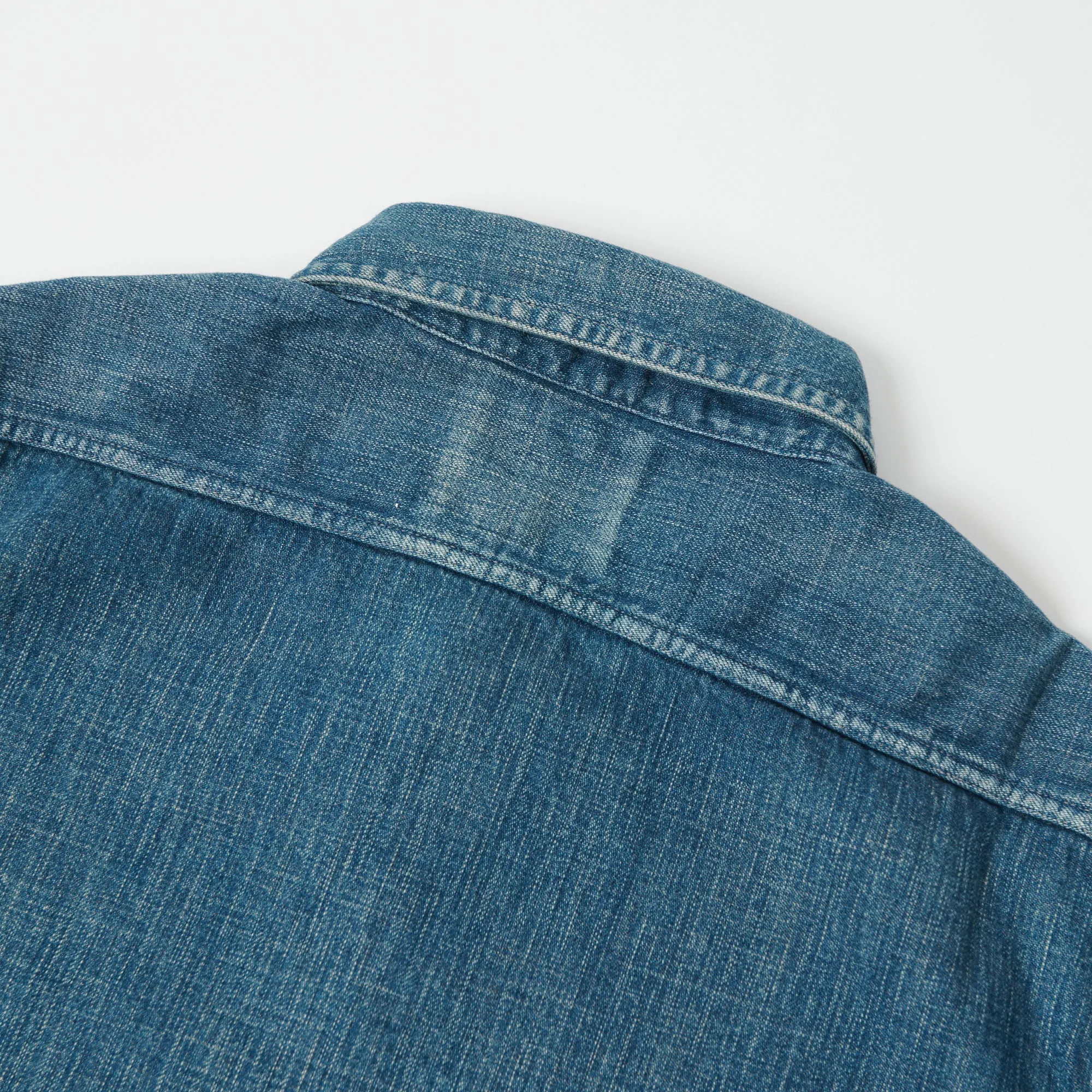 Full Count 4890 8oz Denim Work Shirt - Hand Wash Classic Fit Button-up