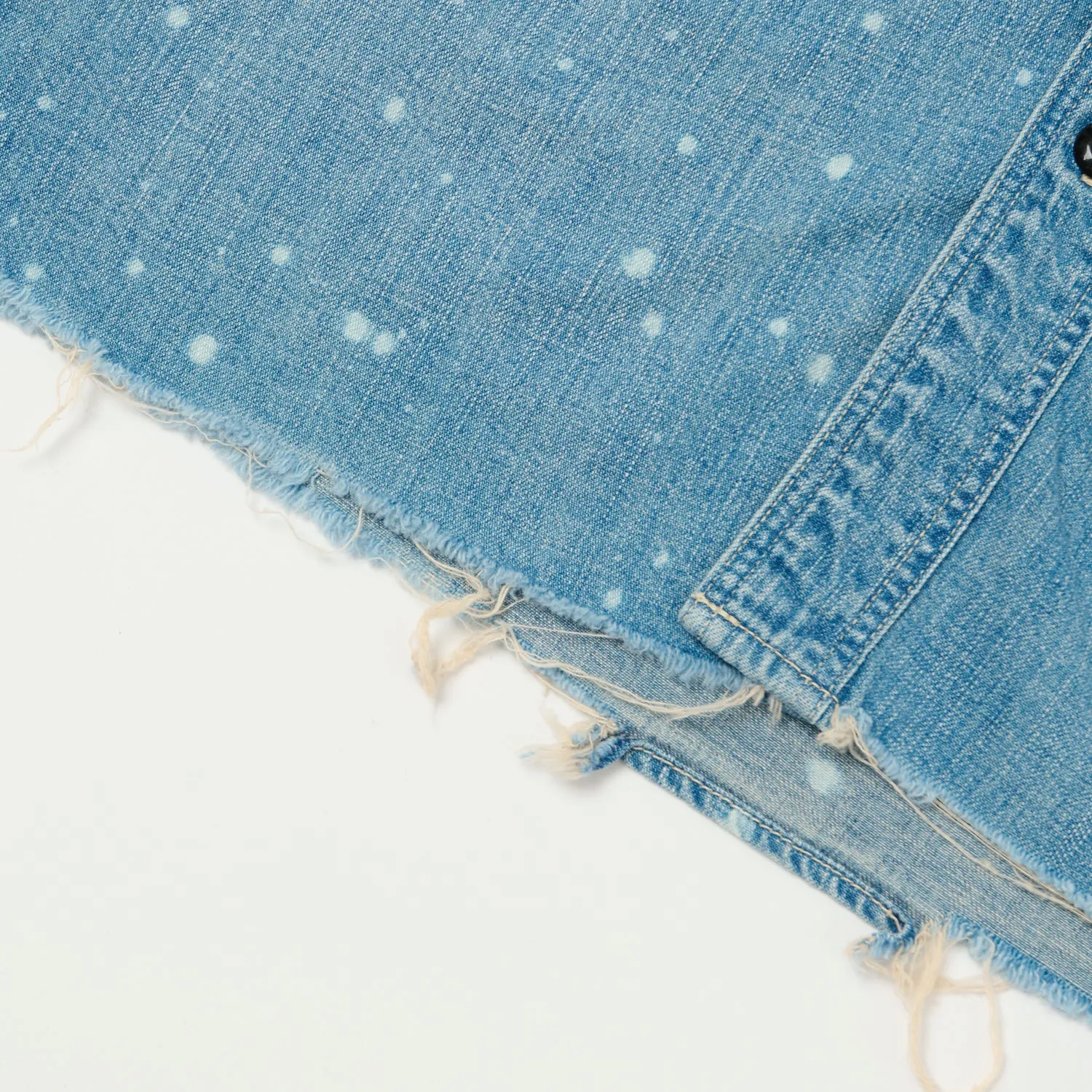 Full Count 4890 Denim Work Shirt - Heavy Wash Minimalist fashion