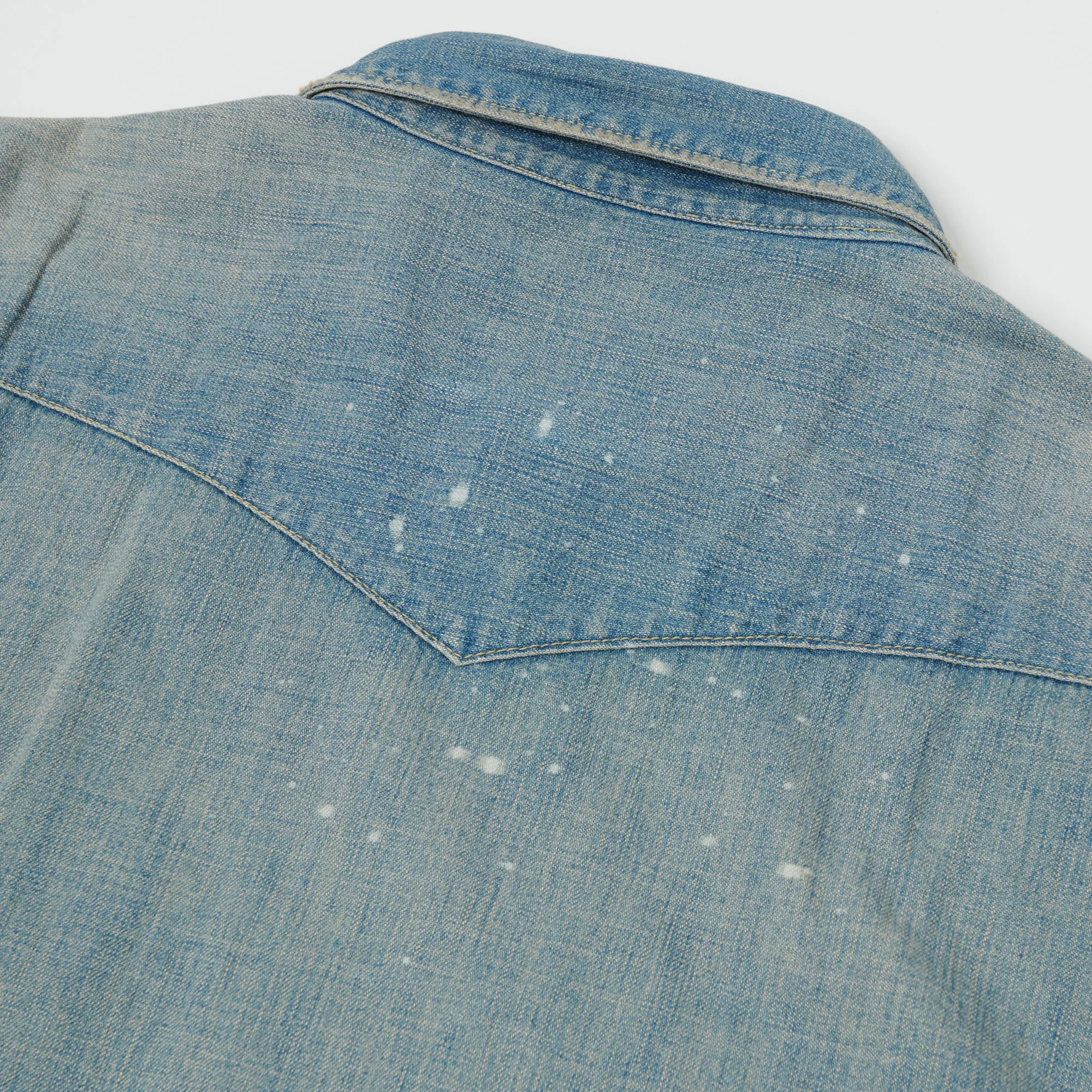 Full Count 4894 Denim Western Shirt - Heavy Wash Eco-Friendly Choice Trendsetting Design