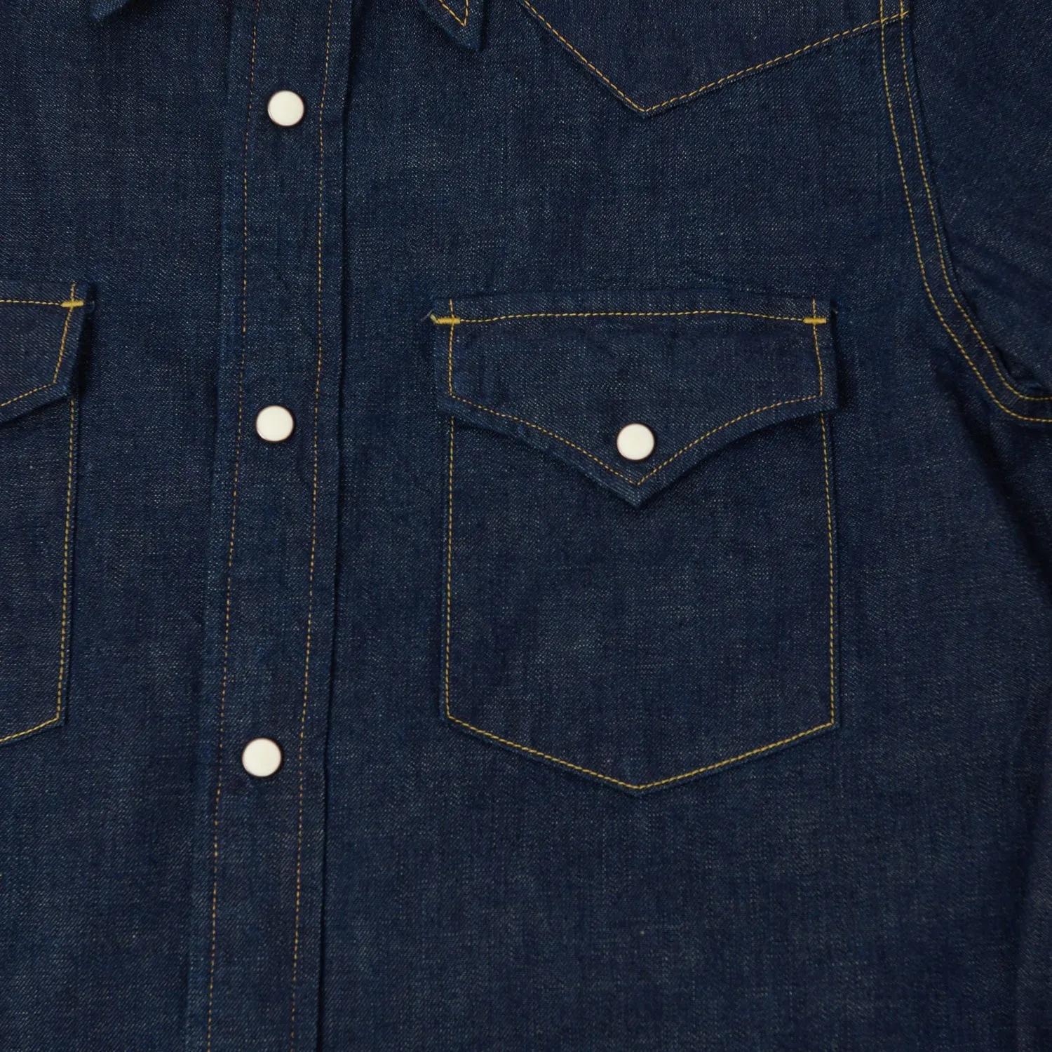 Full Count 4894 Denim Western Shirt - Rinsed Urban Edge