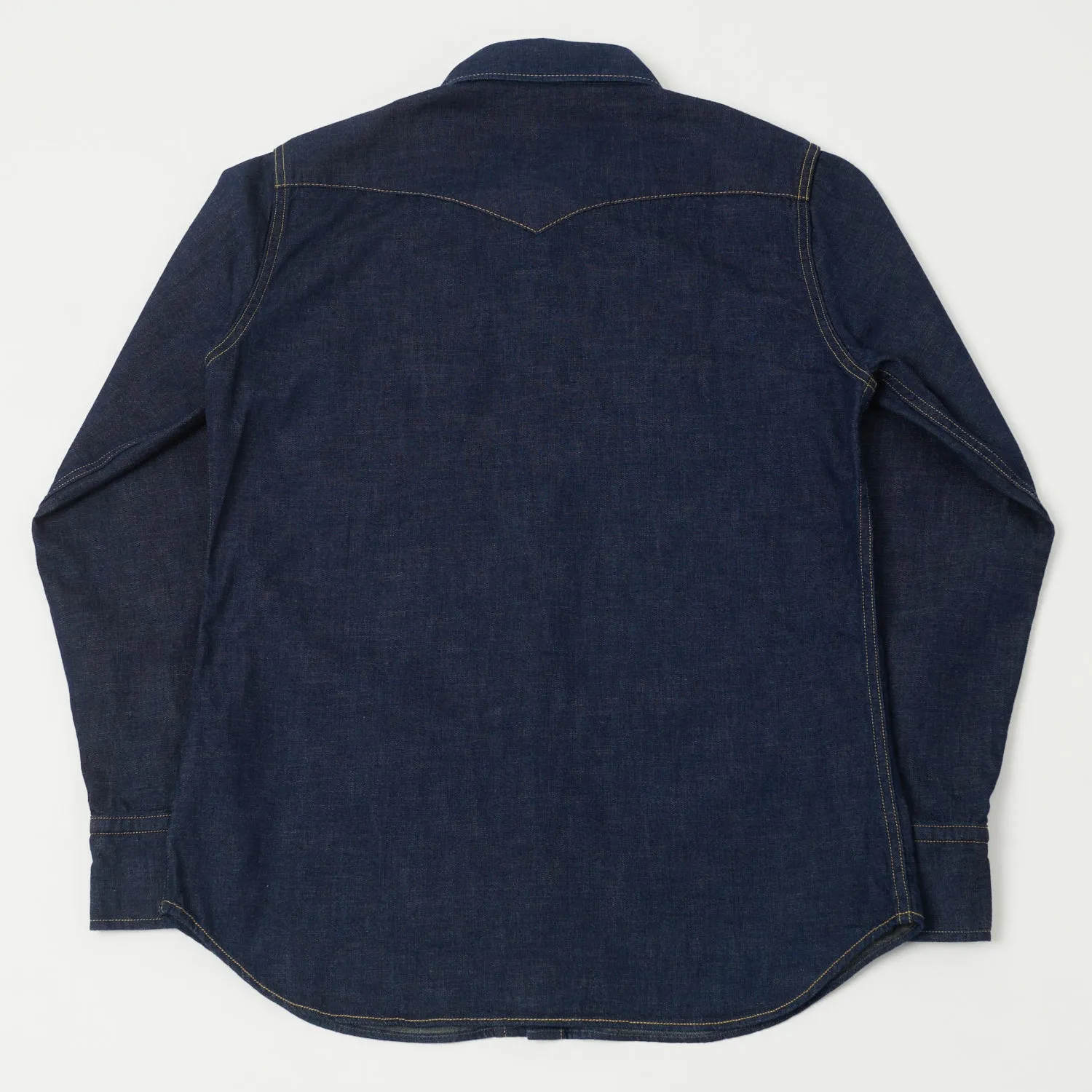 Trendy Fit Full Count 4894 Denim Western Shirt - Rinsed