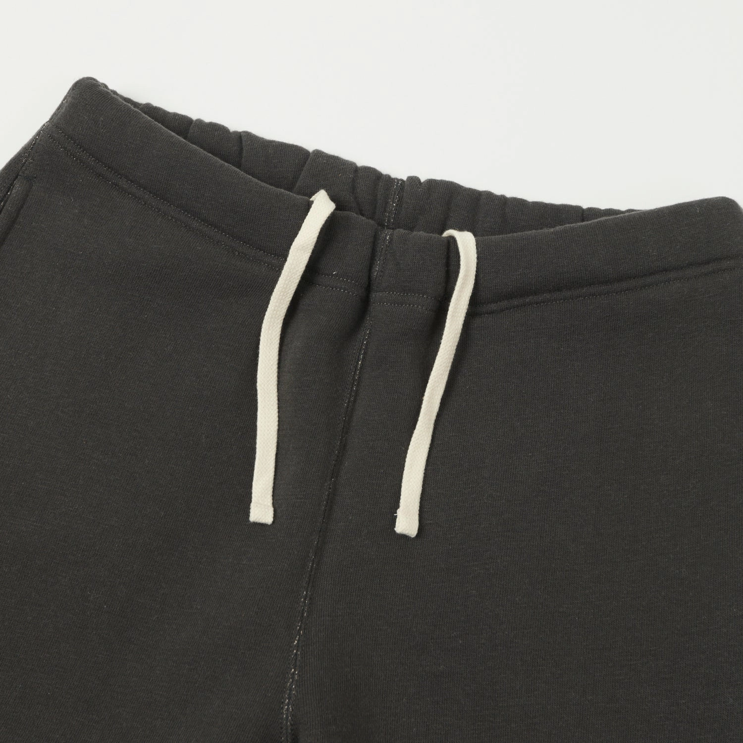 Stretchy Comfort Workout Shorts Capri Full Count 3743 'Mother Cotton' Sweatpants - Ink Black