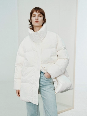 Funnel Neck Down Jacket Transitional Weather Piece AirflowVents