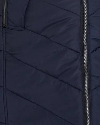 Timeless Comfort Fur Hood Puffer Coat | Navy