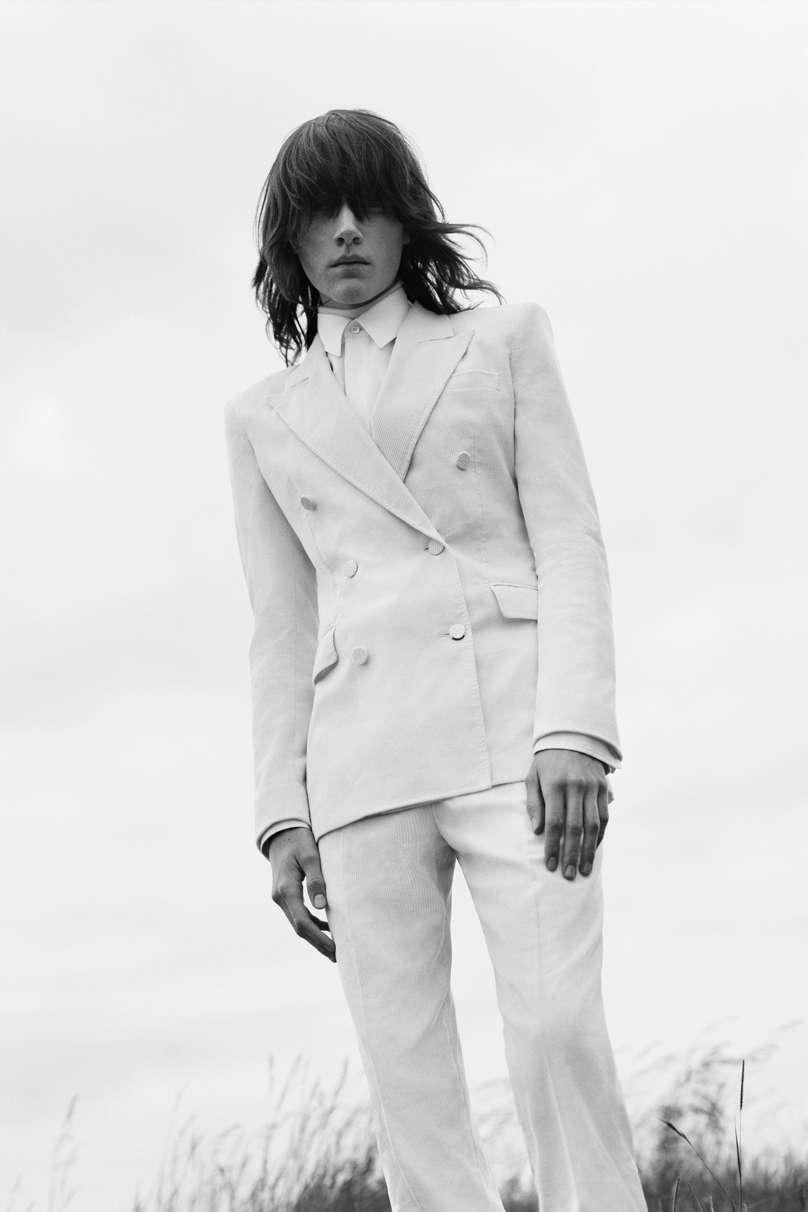 Timeless Style Gavin Blazer in Ivory Sea Island Cotton Corduroy