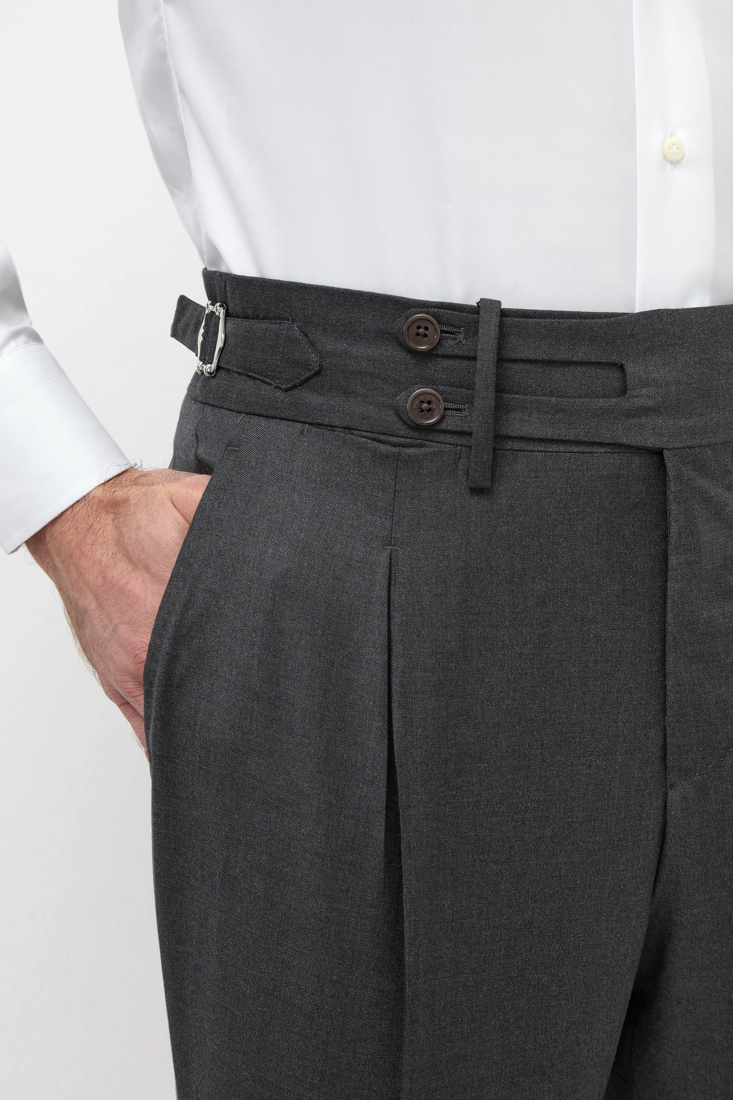 Dark grey Limited Edition trousers - Made in Italy Cotton comfort Fashionable Design