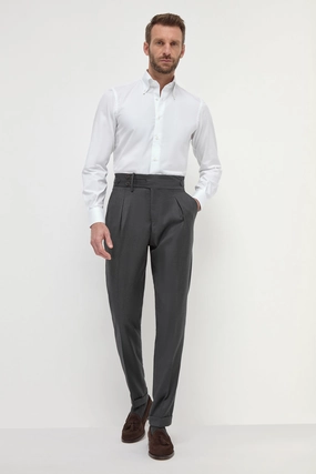 Dark grey Limited Edition trousers - Made in Italy Flexible Performance Wear Flexible Layer