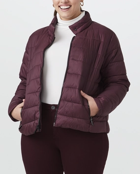 Gina Packable Puffer Jacket | Burgundy Late Season