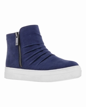 Girl's Amanda High-Top Sneakers In Navy Layered Look Ultra-soft cushioning