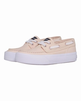 Girl's Bahama Platform Shoes In Blush No irritation Flat Bottom