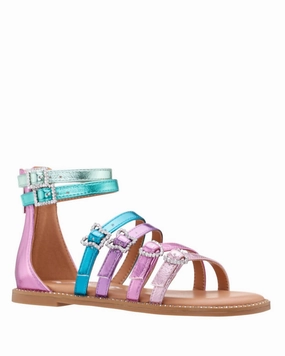 Free Step Girl's Brie Sandal In Pastel Multi
