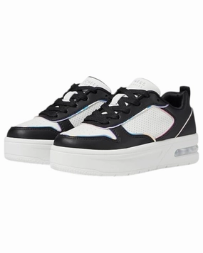 Girl's Court Hi- Air Sneakers In Black Flexible Chassis