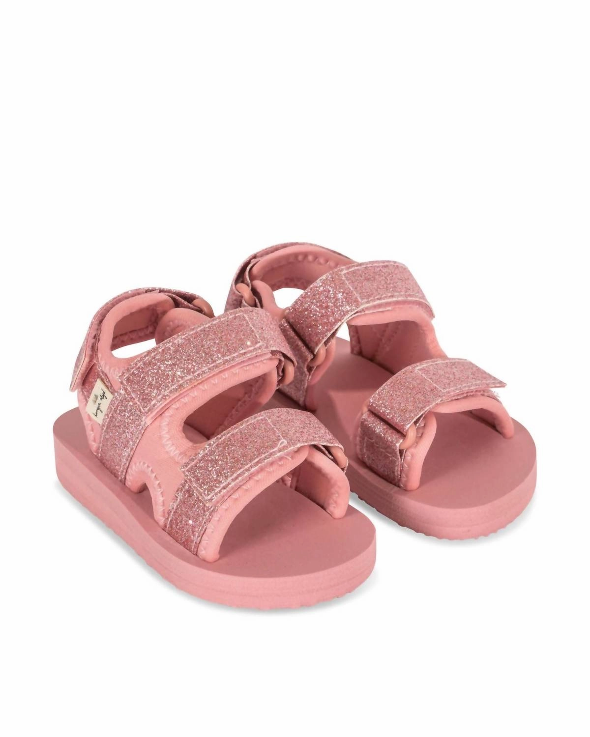 Easy Entry Girl's Glitter Sun Sandal In Mellow Rose