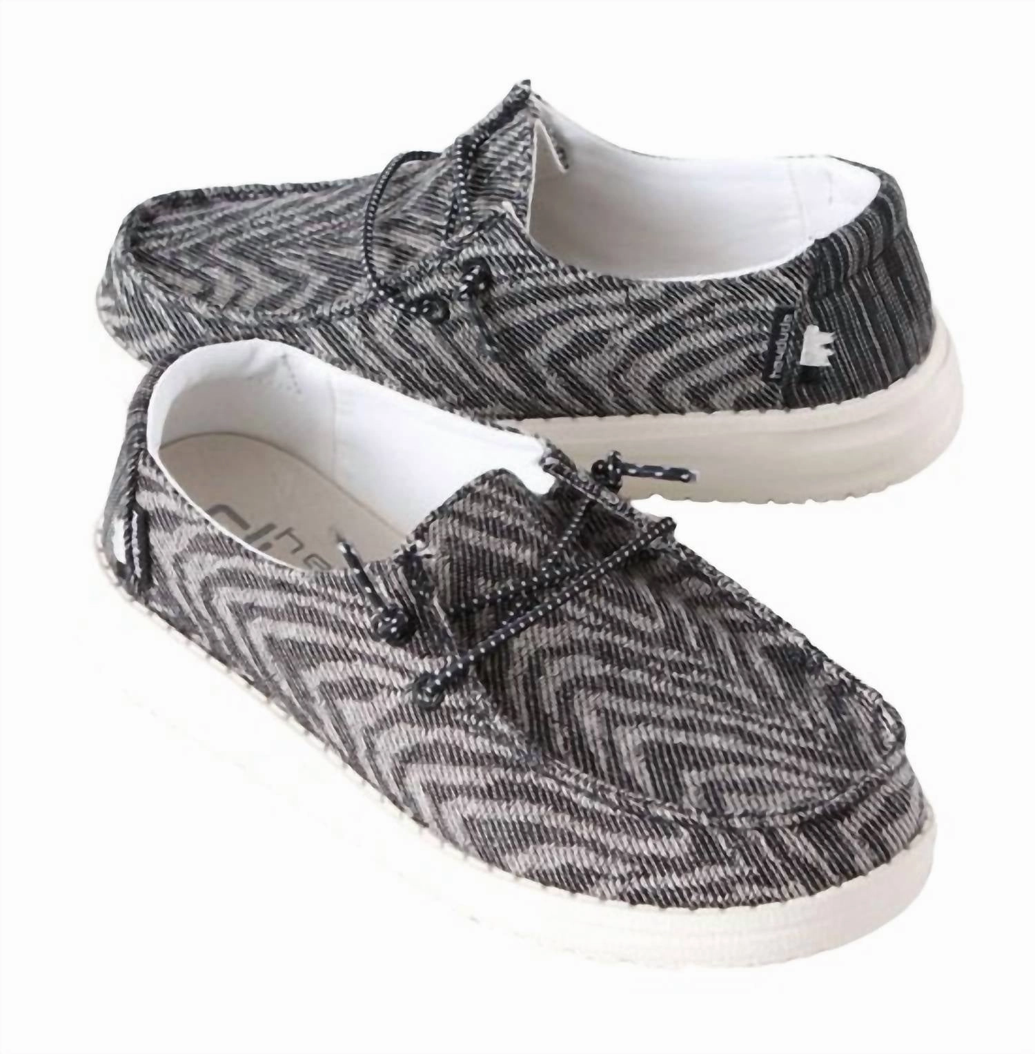 Girl's Wendy Youth Woven Shoes In Zebra Black Stripe Slip-resistant durability Premium Quality