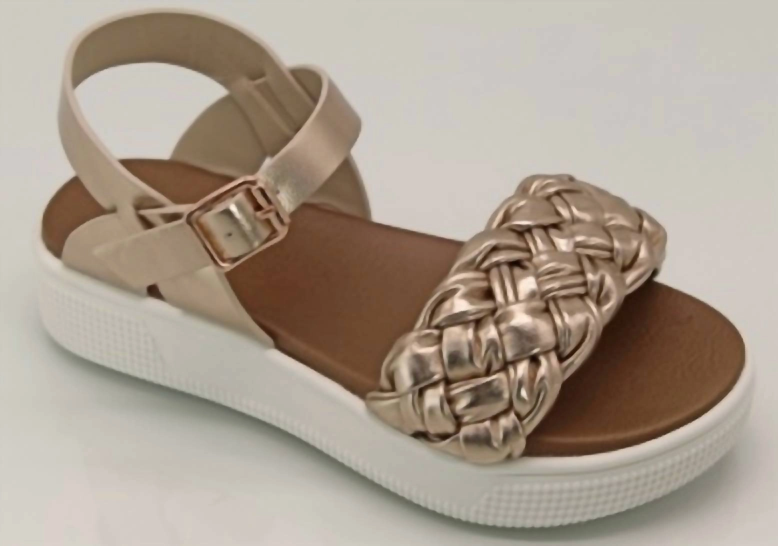 Casual Wear studded Girls Joley Sandal In Rose Gold