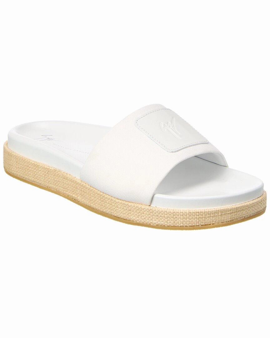 Giuseppe Zanotti Indi Canvas Slide Ground Hug