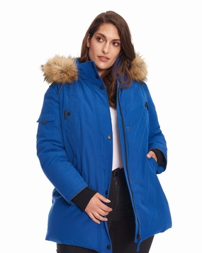 GLACIER | Vegan Down Recycled Parka Winter Jacket | Cobalt Men's