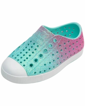 Girl's Jefferson Bling Slip-Ons In Hollywood Hydrangea Easy Entry Durable Footwear