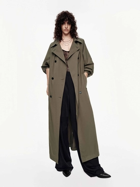 Longing Belt Trench Coat Clean Lines