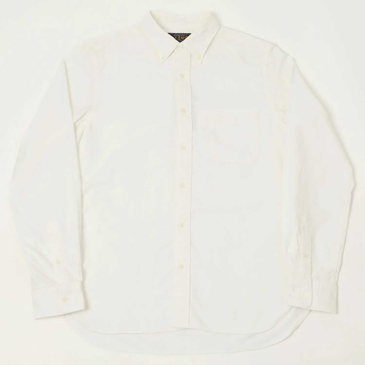 Beams Plus Button Down Oxford Shirt - White Easy Styling