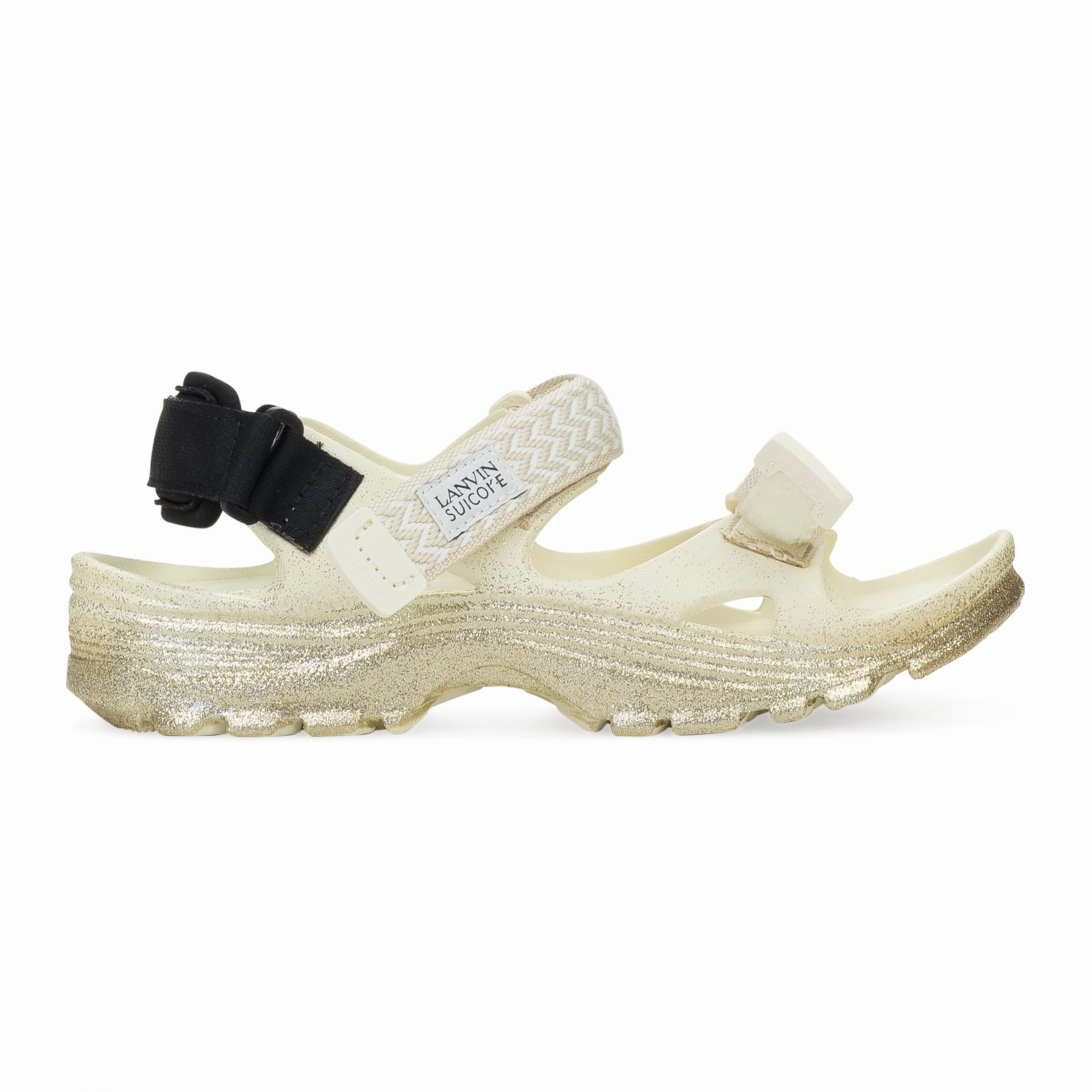 Daily Flex GOLD/BEIGE X SUICOKE WAVE LACETS CURB SANDALS