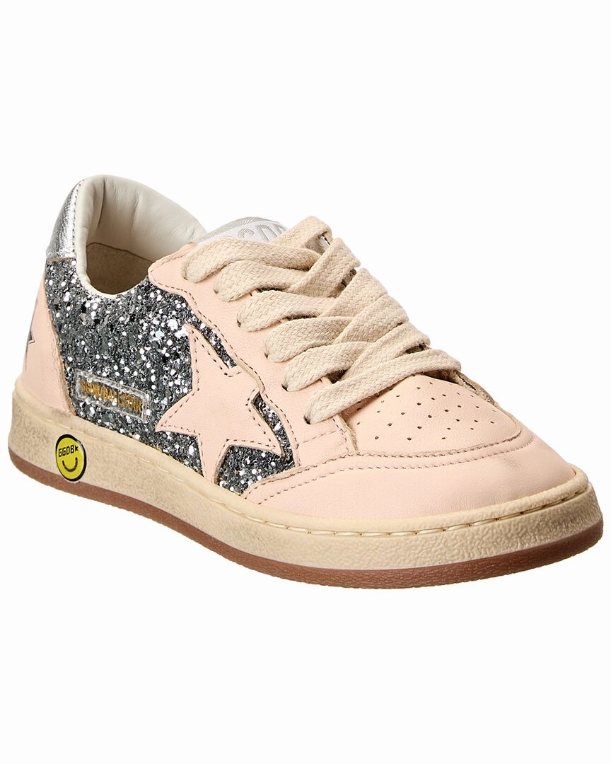 Golden Goose Ball Star Glitter & Leather Sneaker Quick Gear Daily Wear
