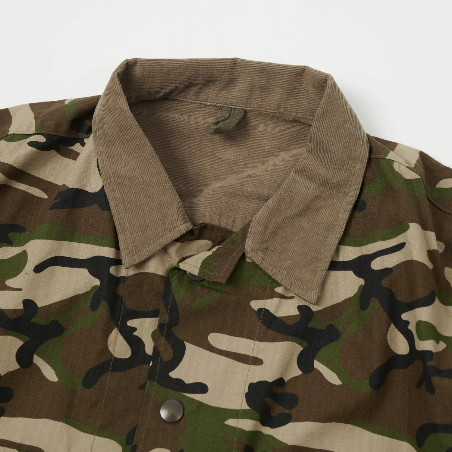 Anti Glare Trim mesh ventilation Gorouta 0311 Ripstop Camo Jacket - Camo