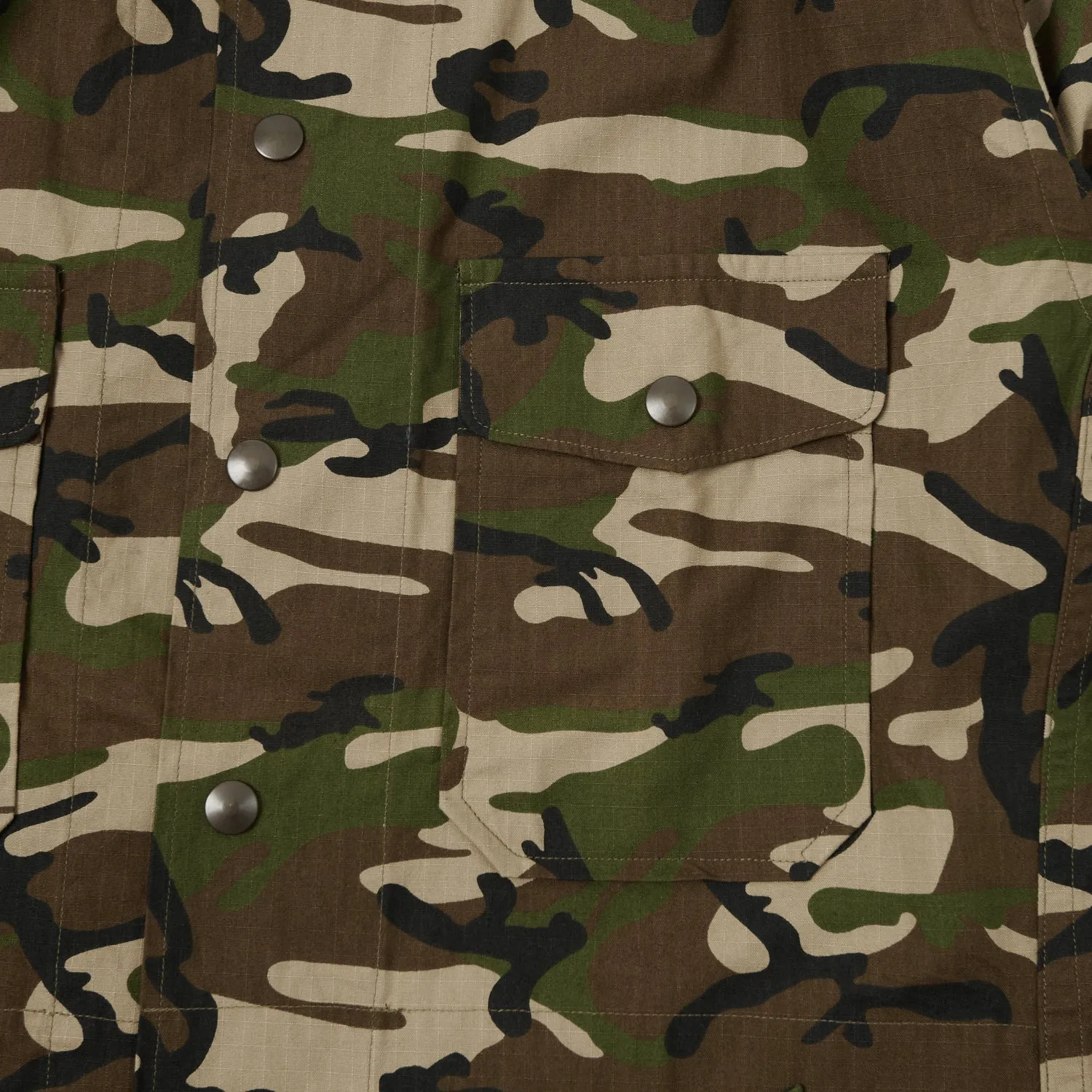 Non Irritating Lining Gorouta 0311 Ripstop Camo Jacket - Camo