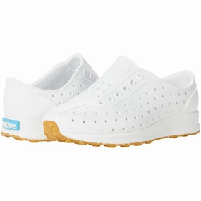 Native Robbie Child Sneaker - Shell White/Mash Speckle Rubber Non Marking Tread Step Style