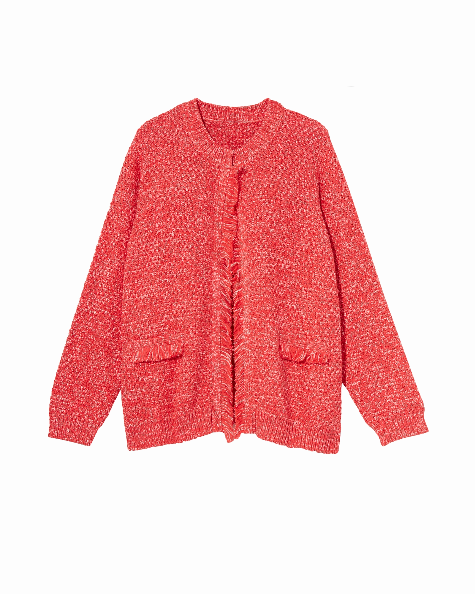 evening walk Sammi Fringed Jacket | Coral