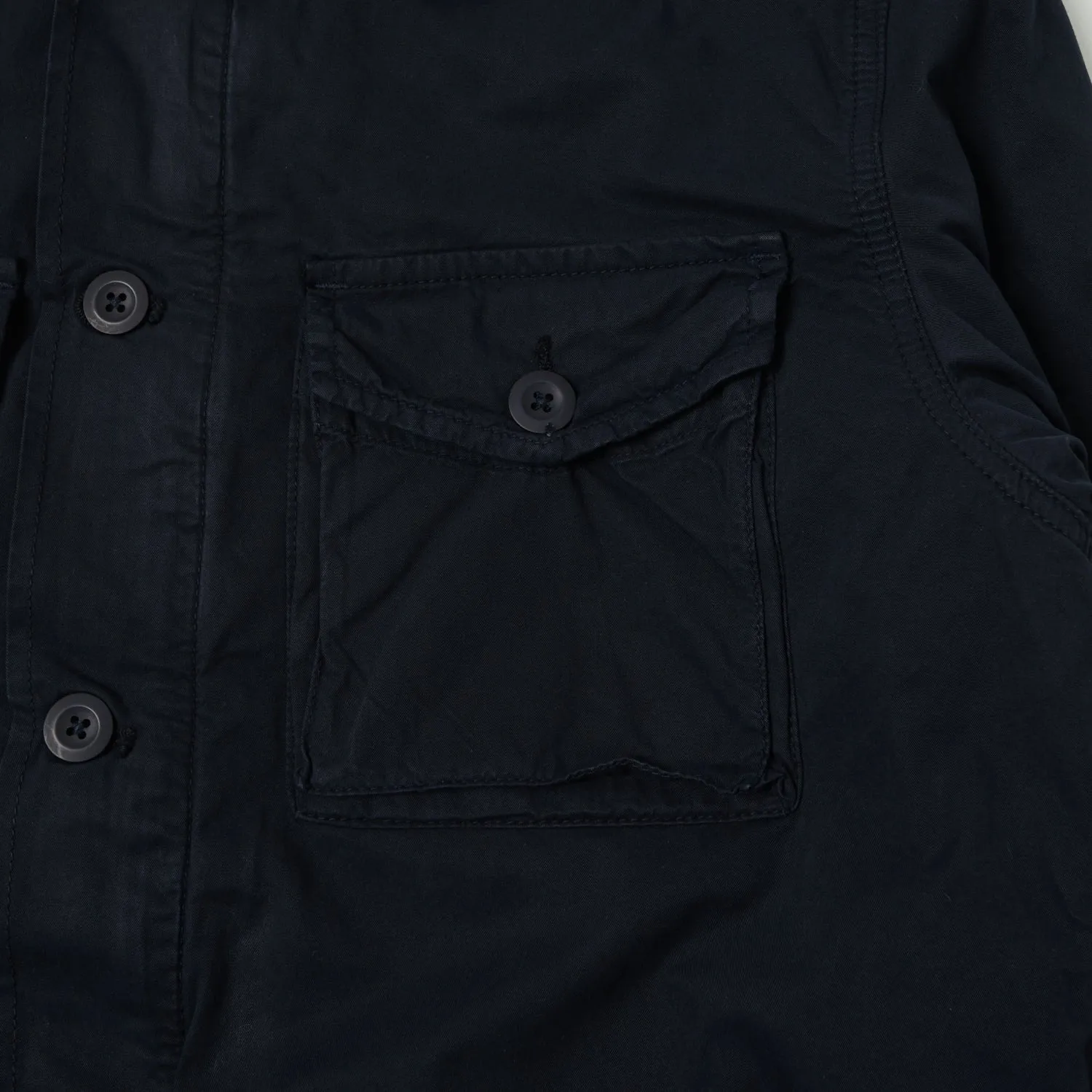 Anti Snag Fabric Hartford 'Jonah' Military Workers Jacket - Navy