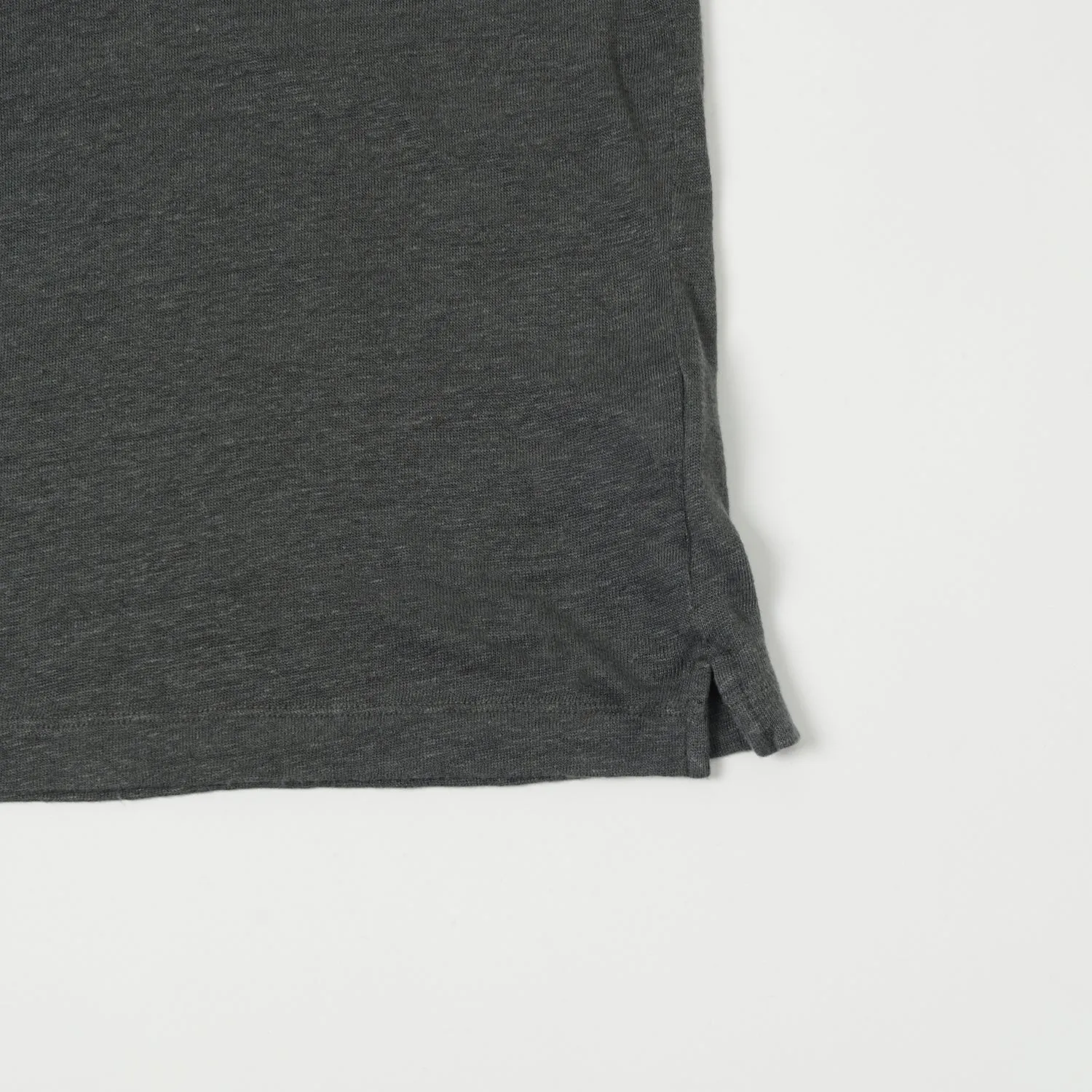 Hartford Linen Polo Shirt - Thunder Classic Neckline casual top