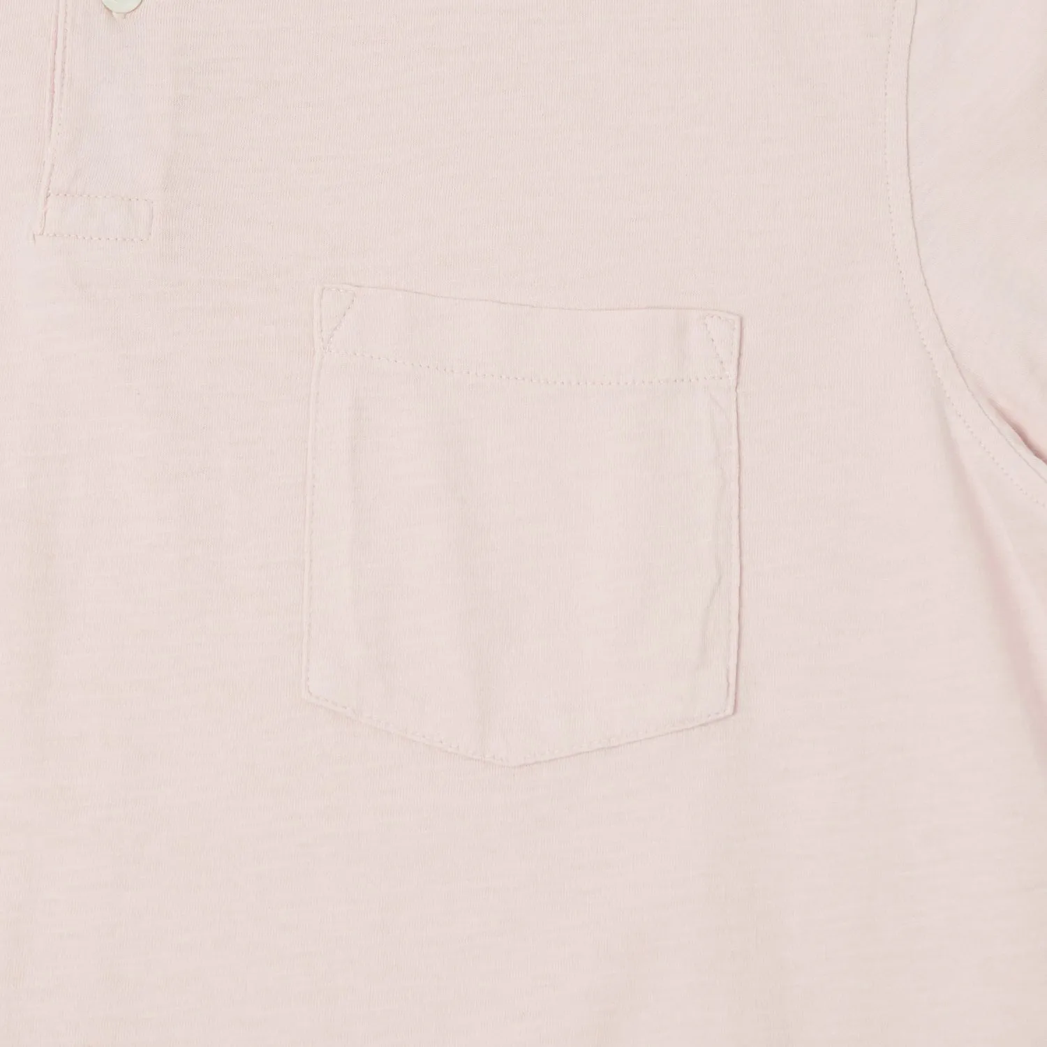 Classic Cut Cozy Layers Hartford  Slub Jersey Polo Shirt - Faded Pink