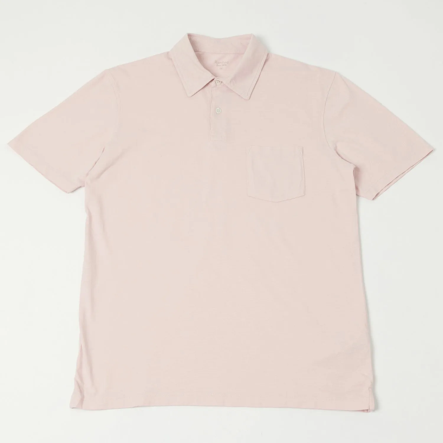 Hartford  Slub Jersey Polo Shirt - Faded Pink Urban Comfort