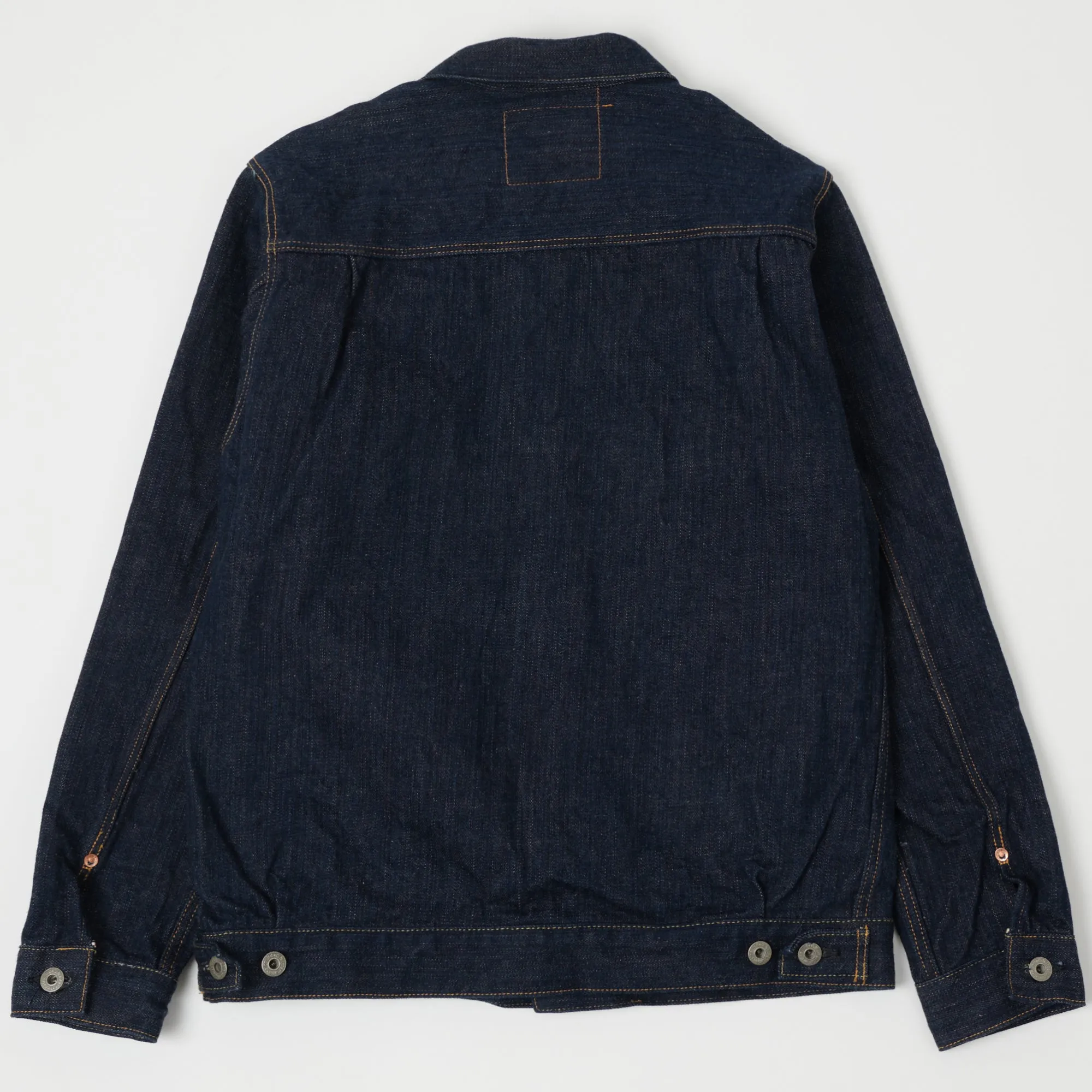 Simple Modern Piece ONI Denim 02506P-SHM 'Kiwami' Semi Hand Made 16oz Type II Denim Jacket - Rinsed