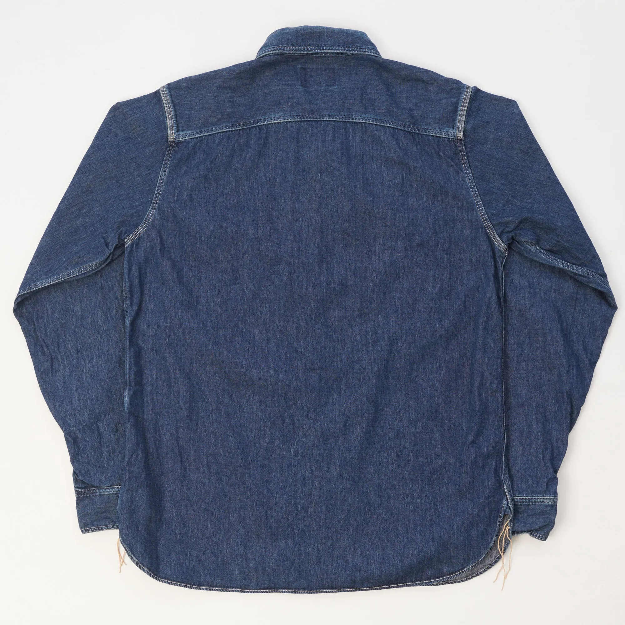 Spellbound Denim Work Shirt - Mid Wash Performance Fabric