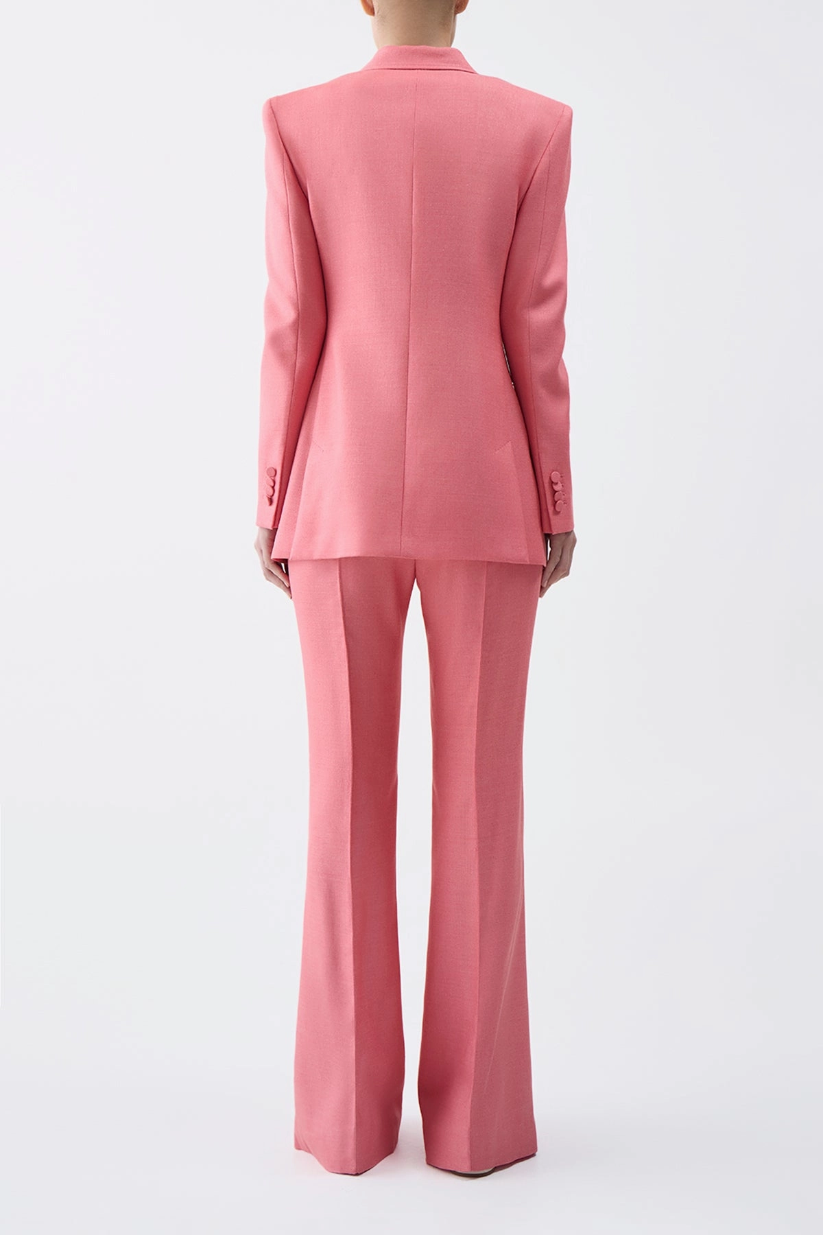 Layered Fit Business Fit Wear Gavin Blazer in Watermelon Silk Virgin Wool